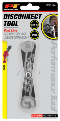 Performance Tool W83114 (C28229) Scissor Fuel Line Disconnect Tool (Sizes: 5/...