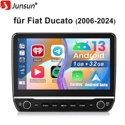 1GB+32GB Für Fiat Ducato 2006-2023 Android 13 Autoradio Navi CarPlay SWC WIFI BT