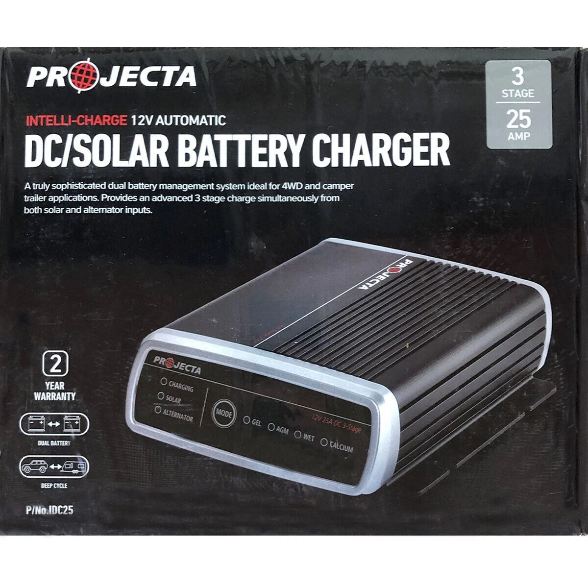 Projecta Dual Battery Charger IDC25 Fault Indicator Codes, 52 OFF