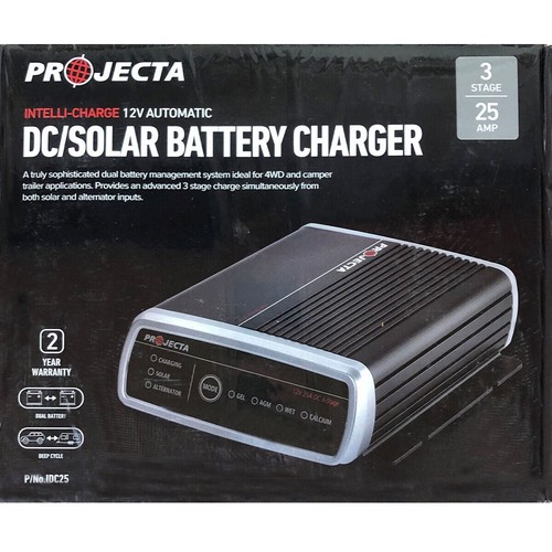 PROJECTA IntelliCharge 12V 25A 3 Stage DCDC & Solar Battery Charger