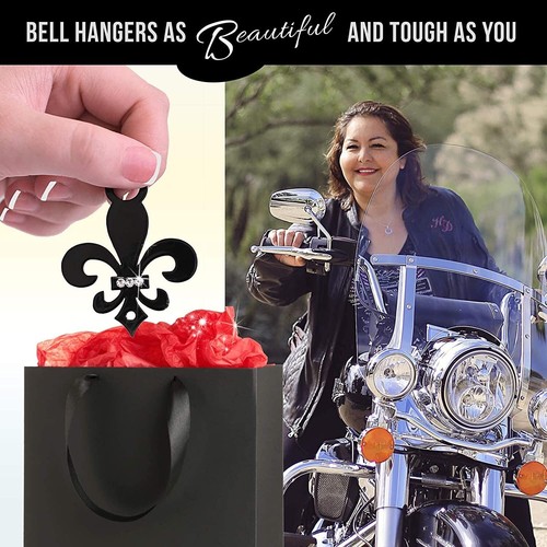 Sparkle Rider Motorcycle Ride Bell Hanger Mount for Gremlin Bells | Biker Gifts