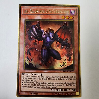 Libic, Malebranche of the Burning Abyss - PGL3-EN050 - Gold Rare - NM - 1st ed