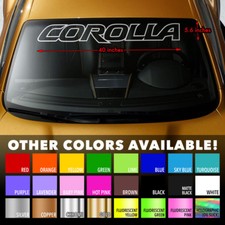 Premium Windshield Banner Vinyl Decal Sticker For Corolla Toyota Outline Xrs Premium Windshield Banner Vinyl Decal Sticker For Corolla Toyota Outline Xrs