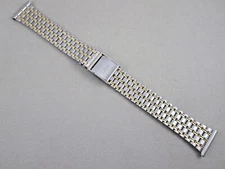 20mm lug size men's Zuccolo ZRC st. steel 2 piece watch band two tone