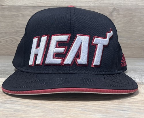 MIAMI HEAT NBA Adidas Hat OSFA Black, Red, & White Snapback Cap 2014 UC - Picture 7 of 21