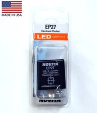 Novita EP27 5-Pin Electronic Turn Signal Flasher Relay Hazard LED Light Bulb USA