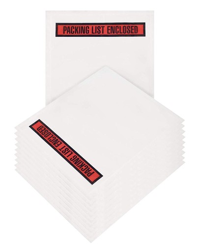 3000 Packing List Enclosed Panel Face Envelopes 4.5 x 6 Shipping Envelope Pouch - Picture 5 of 6
