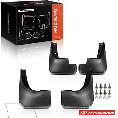 A-Premium 4x Splash Guard Mud Flaps for Toyota Highlander 2008-2010 3.5L 2nd Gen