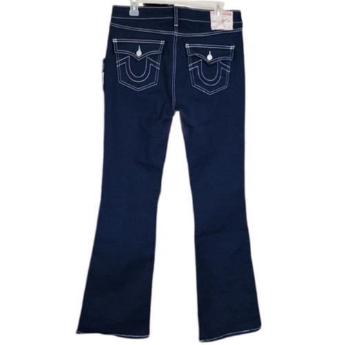NWT True Religion Becca Bootcut Blue Denim Jeans Women's Size 30 - Picture 2 of 8