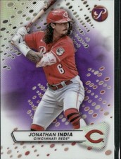 2023 Topps Pristine #22 Jonathan India Purple Refractor #/99