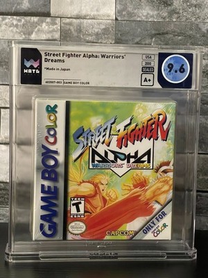 Street Fighter Alpha Warriors Dream 9.6 A+ Graded WATA VGA GameBoy Color Sealed