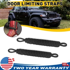 Door 2× Straps Duty Limiting Strap For Wrangler Heavy 1996-2019 Jeep JK YJ TJ