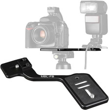 Camera Flash Brackets, Aluminum Tripod Camera Mount Extension Bar with 1/4" Scre
