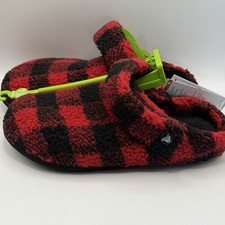 Crocs Adult Classic Buffalo Check Cozzzy Slippers Size M8 W10 210755-6WG New