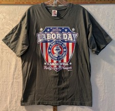 UAW Local 212 Region 1 T Shirt Mens Large 2018 Labor Day Bayside Made In USA