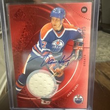 25/26 Upper Deck SP Game Used - Legends Jari Kurri Patch Auto 35/35 #123