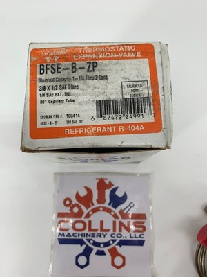 Sporlan Valve Co. BFSE-B-ZP 3/8'' x 1/2'' SAE Flare Thermostatic Expansion Valve