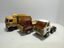 Vintage BUDDY L - PRESSED STEEL - 4-5  Truck Lot Of 3