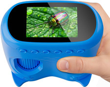 2-In-1 Kids Microscope Telescope, 2.0" 1000X Digital Microscope for Kids, HD Po