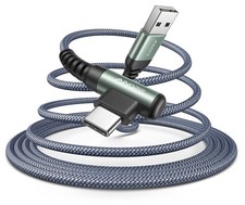 16.5FT USB C Fast Charging Cable 3.1A Fast Charge, Right Angle AINOPE USB C C...