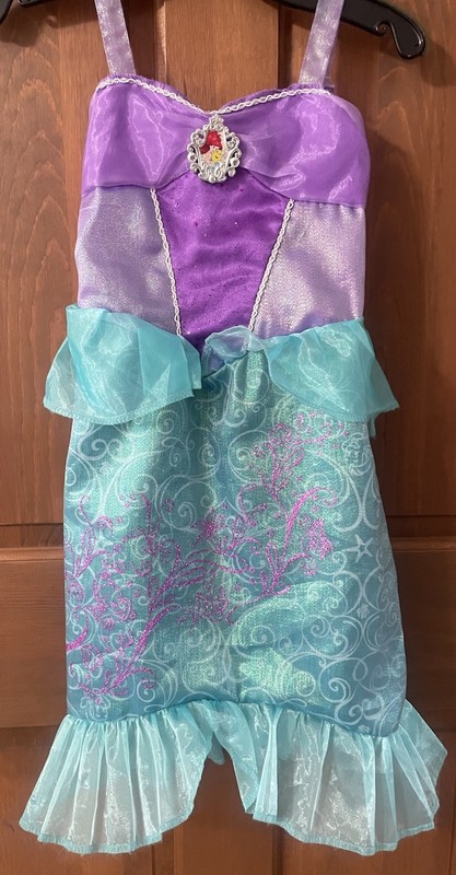 Ariel The Little Mermaid Dress Up Costume Child Size 4-6x