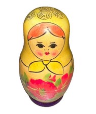 Vintage Stacking 5 Russian Dolls 9cm Tall