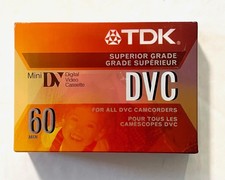 TDK DVC Mini Digital Video Cassette Superior Grade 60 Min Blank Sealed
