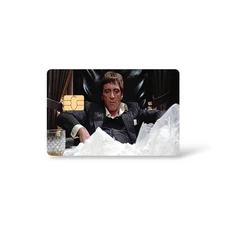 Tony Montana Dollars Credit Card Sticker Debit Card Skin Cover