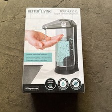 Better Living Products 70181 Touchless Clear Chamber Hands Free Soap Dispenser