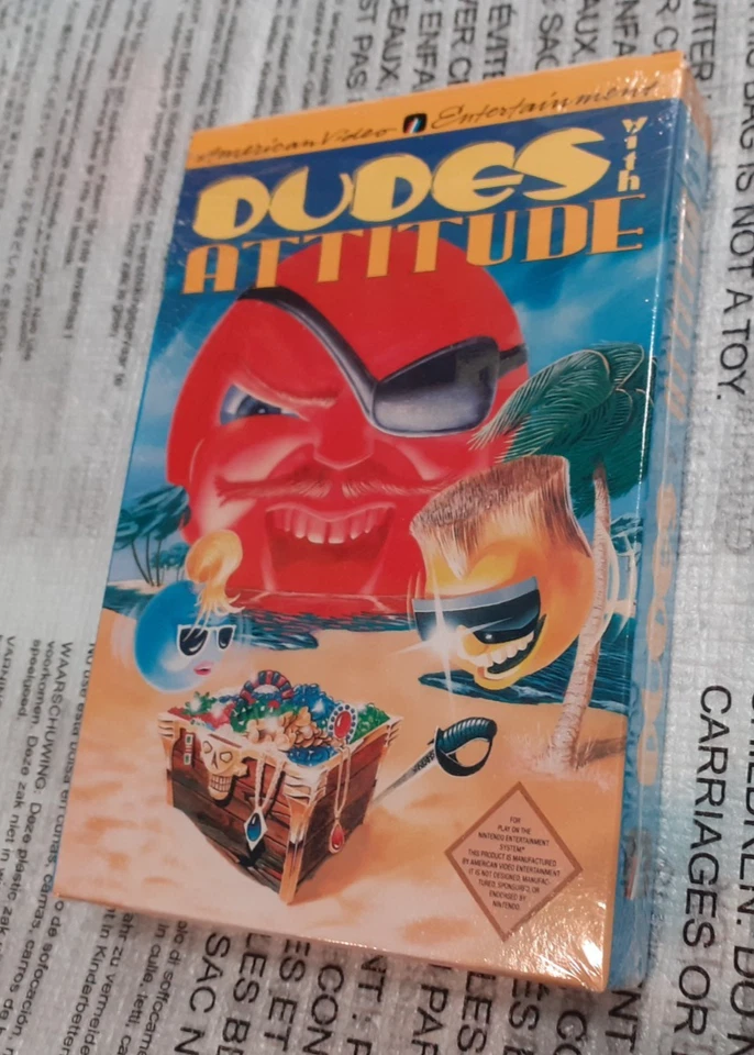 Dudes With Attitude per Nintendo Nes NTSC/Usa Come Nuovo Completo Originale 100% - Immagine 2 di 4