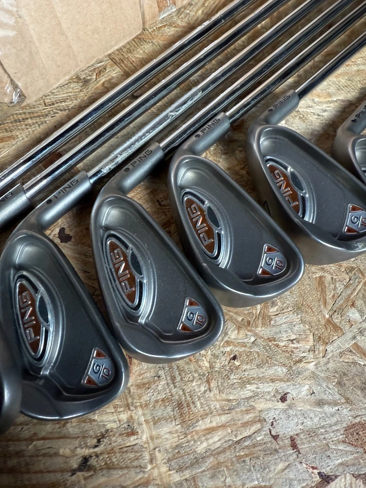 Juego de hierros de punto negro RH Ping G10 4-UW AWT varillas de acero flexibles regulares G-10 juego derecho Foto 3 de 4