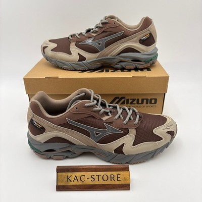 Mizuno Wave Rider 10 Cordura Brown Gray Beige D1GA256302 Men's Size oki