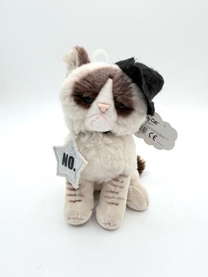 Gund Grumpy Cat In Black Hat With  NO.  Star Soft Plush Toy 6  Tag 4053796