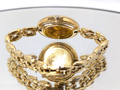 Gucci 11/12.2 Women's Gold Plated Bezel White Dial Watch for sale