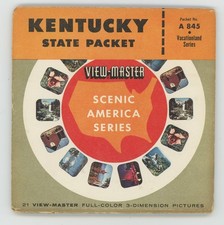 KENTUCKY The Bluegrass State 1955 Universal style View-Master Packet KY-123