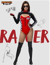 Women’s Large 5 Piece Sexy Racer Costume/Cosplay 🏁 Sexy Racing Bodysuit