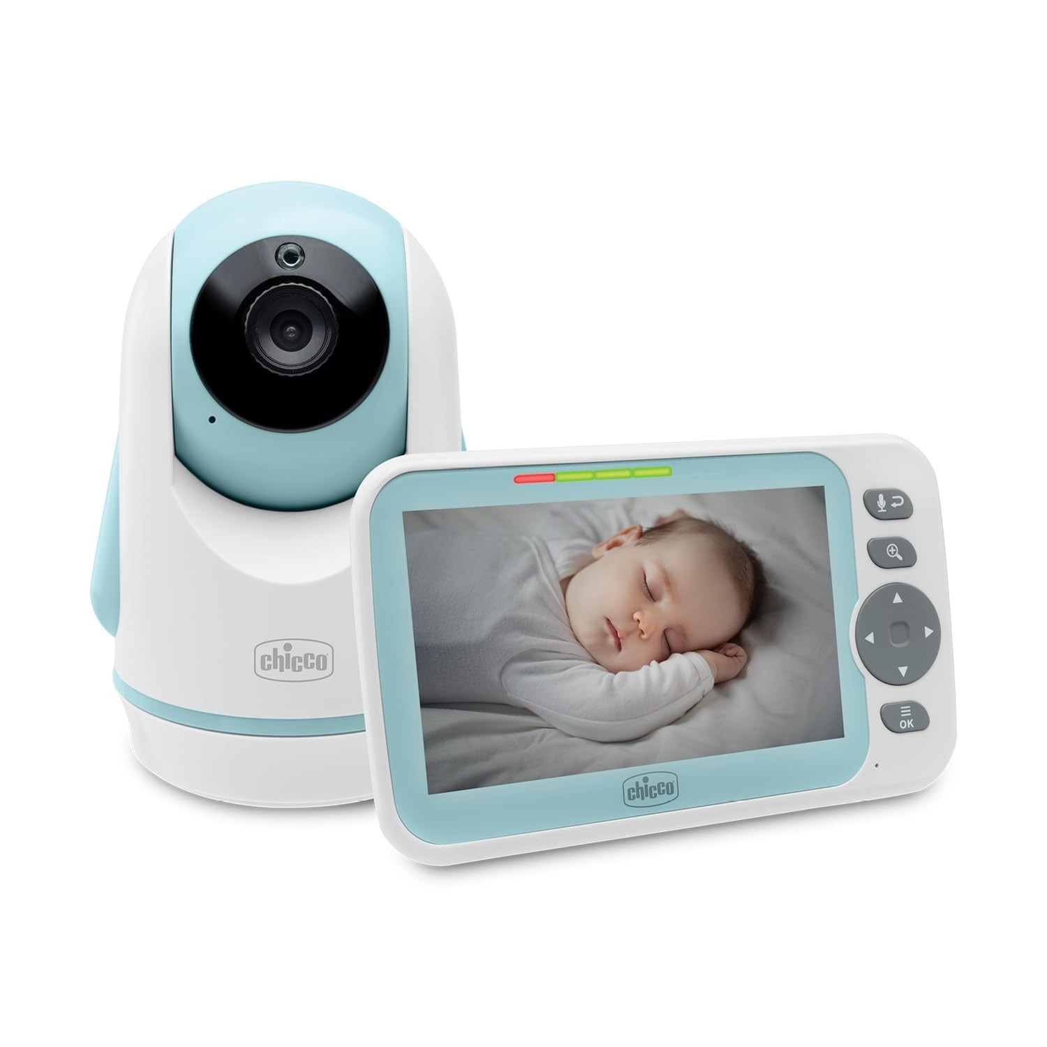 Baby Monitor Video Evolution avec caméra rotative 360° et vision nocturne pour bébé