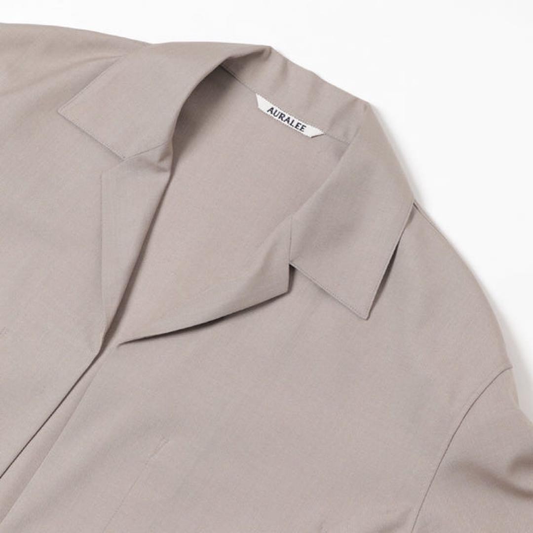 AURALEE オーラリー　WOOL SILK TROPICAL SHIRTS AURALEE -Wool Silk Tropical Shirts Jacket & Wide Slacks