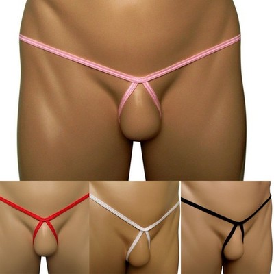 Herren Sexy Unterwäsche Tanga Slip Bikini Höschen T Back G-String Dessous Einf