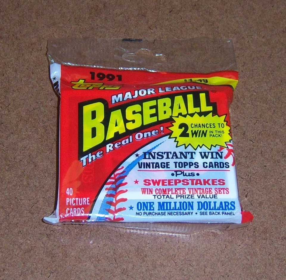 Tarjetas de béisbol vintage 1991 Topps 40 años - 23 paquetes sellados - 920 tarjetas nuevas Foto 2 de 3