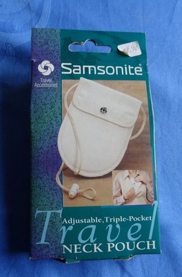 Samsonite Travel neck pouch, Brustbeutel mit 3 Fächern, Brusttasche NEU und OVP