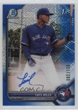 2022 Bowman Chrome Prospect HTA Choice Refractor 82/150 Luis Meza Auto 0c3h