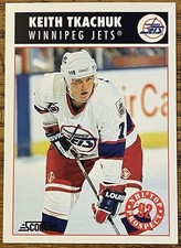 Keith Tkachuk 1992-93 SCORE NHL Top Prospects Rookie Card #450 Jets Free Ship. rookie card picture