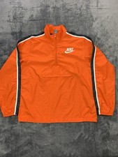 Vintage Nike Sportswear Jacket Men's Med Windbreaker 1/4 Zip Pullover Logo Track