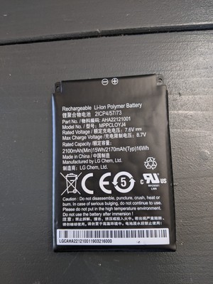 Clover Flex Replacement Battery Part No. AHA22121001 WORKING, BATTERY ONLY 