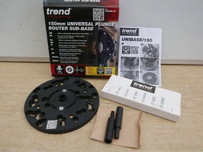 TREND UNIBASE/150 UNIVERSAL 150MM OBERFRÄSE FÜHRUNGSBUCHSE ADAPTER SUB BASE