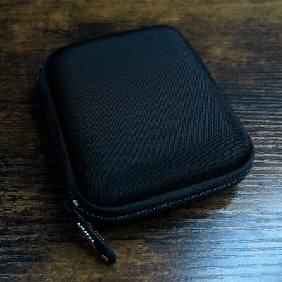Amazon Basics External Hard Drive Portable Carrying Case Protector Black Zip