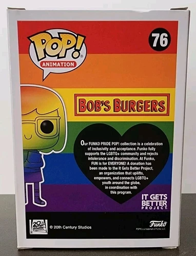 Funko Pop! Vinyl: Bob's Burgers - Tina Belcher #76 - Pride (Rainbow)