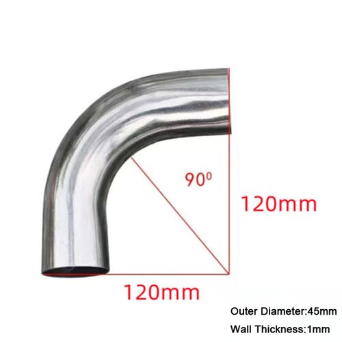 Raccordo gomito curva tubo scarico mandrino acciaio inox 304 90 gradi 6-63 mm OD - Foto 42 di 42
