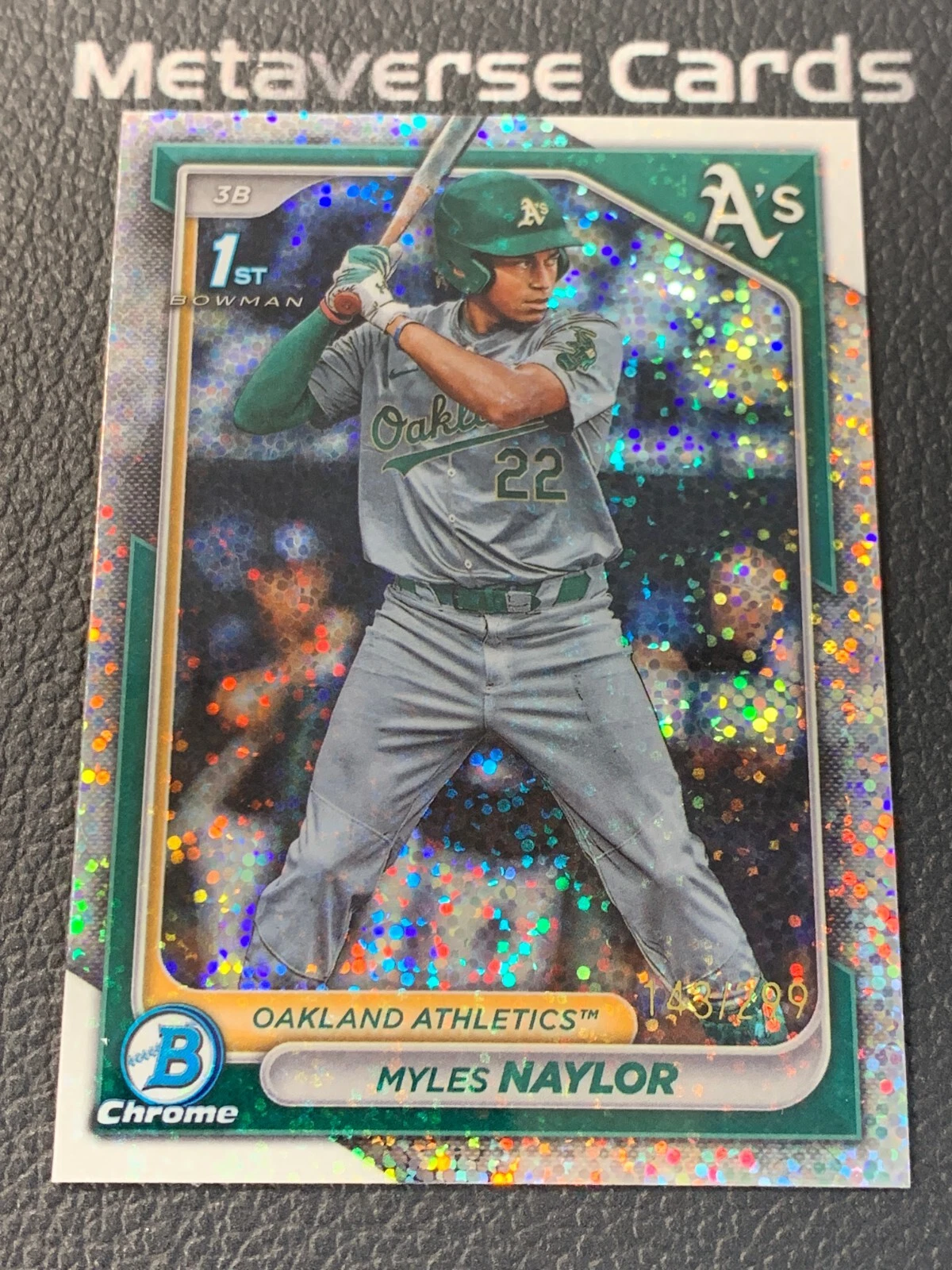 2024 Bowman Chrome Myles Naylor 1st Prospects Sparkle /299